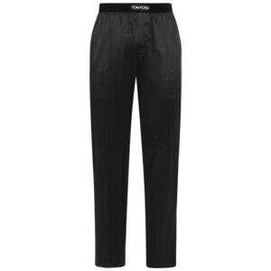Tom Ford Dark Brown Silk Satin Pajama Pants - NWT